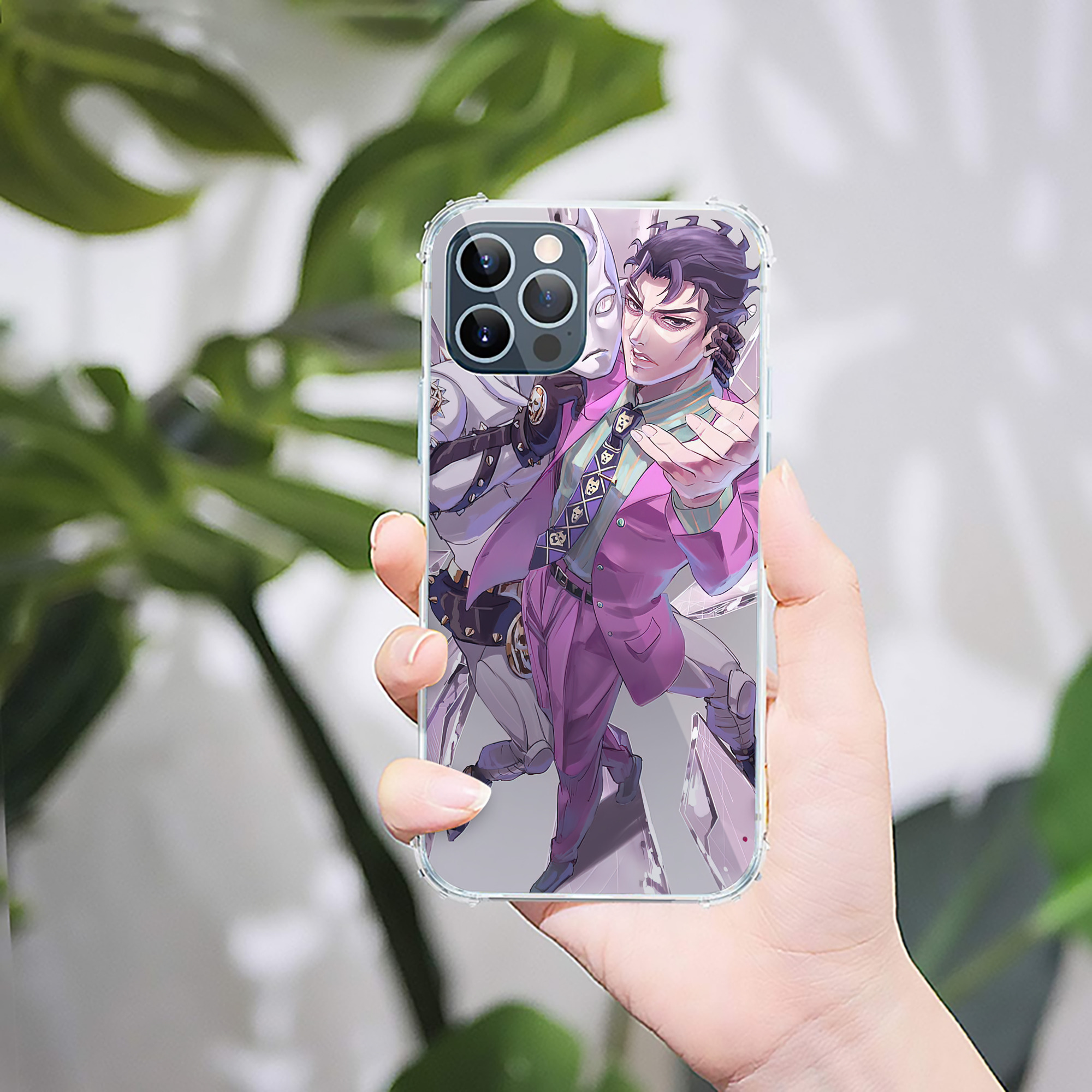 （画像用） ジョジョの奇妙な冒険 JoJo's Bizarre Adventure 【iPhone 12シリーズ対応】透明スマホケース（クリアソフトケース）